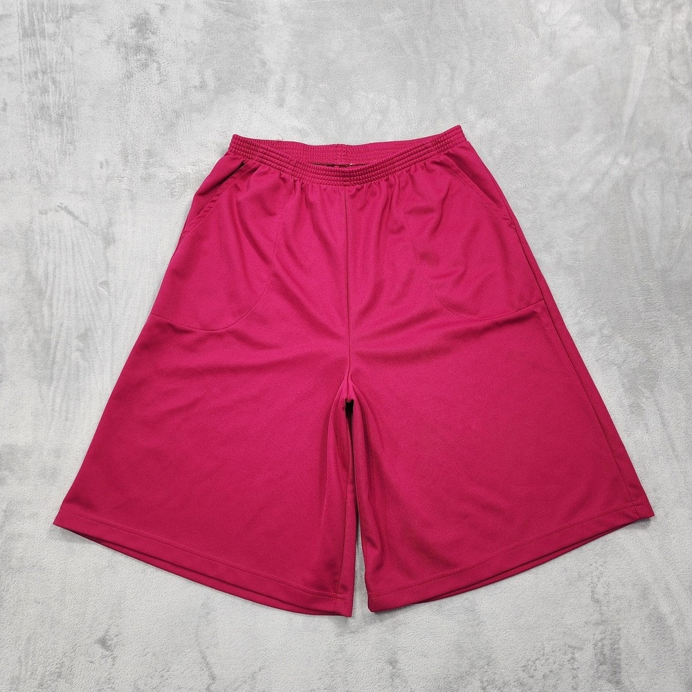 Vintage Haband! Shorts Womens 16 Pink Culotte Pull On Wide Leg High Rise Casual - Picture 1 of 10